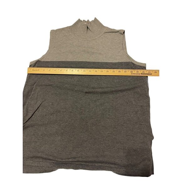 Wynee Layers Soft Yarn Colorblock High Neck Sleeveless Tunic Size XL - Picture 6 of 11